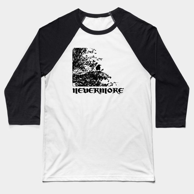 Nevermore Baseball T-Shirt by Sinmara